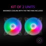 Mars Gaming Kit de 2 Ventiladores MFDUO 12cm FRGB Rainbow