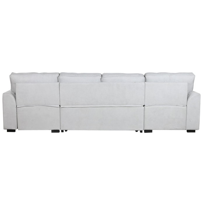 DKD Home Decor Sofá Cama Gris Poliéster