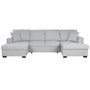 DKD Home Decor Sofá Cama Gris Poliéster