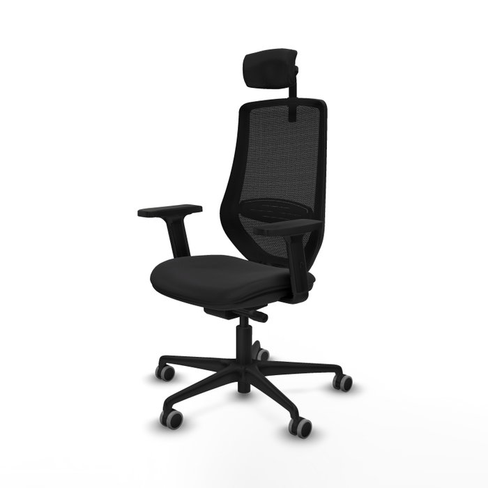 PIQUERAS Y CRESPO Silla de oficina Mardos con mecanismo Sincro/Traslack Negro