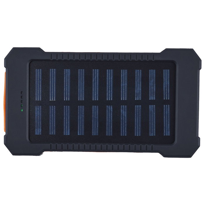 Be Mix Cargador Batería Solar 5000 mAh con 2 Puertos USB y Linterna Integrada