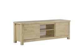 DKD Home Decor Mueble TV Tropical Natural Acacia 160x55x42 cm