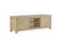 DKD Home Decor Mueble TV Tropical Natural Acacia 160x55x42 cm