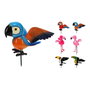Ipae Progarden Pájaros Decorativos de Metal para Macetas, Modelos Variados, Color Surtido, Medidas 125 x 140 x 670 mm