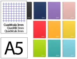 Liderpapel Cuaderno Espiral Witty A5 Tapa Dura Colores Surtidos