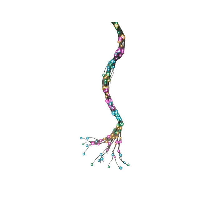 Lumineo Guirnalda Micro LED Multicolor Suave para Árbol de 180 cm