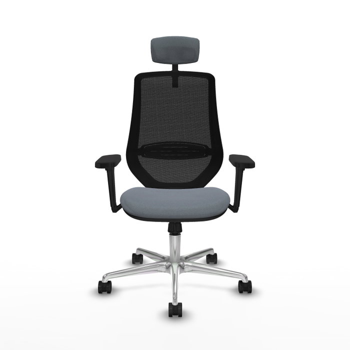 PIQUERAS Y CRESPO Silla de oficina Mardos con mecanismo Sincro, Gris y Negro PIQUERAS Y CRESPO Silla de oficina Mardos con mecanismo Sincro, Gris y Negro