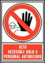 ARCHIVO 2000 Señal de prohibición Alto: Accesible sólo a personal autorizado Rojo