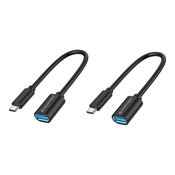 Conceptronic Pack de 2 Adaptadores USB-C Macho a USB-A 3.0 Hembra 20cm ABBY11B Conceptronic Pack de 2 Adaptadores USB-C Macho a USB-A 3.0 Hembra 20cm ABBY11B