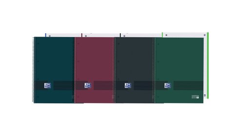 Bloc Oxford School Eu.Book 1 Oxford&You Micro.Tapa Extra A4+ 80H Horizontal 90G Surtido Neutros (4 Col.) (Set de 5) Bloc Oxford School Eu.Book 1 Oxford&You Micro.Tapa Extra A4+ 80H Horizontal 90G Surtido Neutros (4 Col.) (Set de 5)