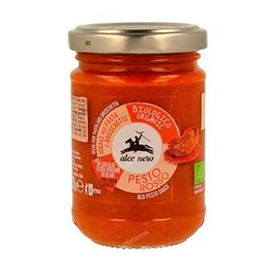 ALCE NERO Salsa Pesto Rojo 130Gr Bio