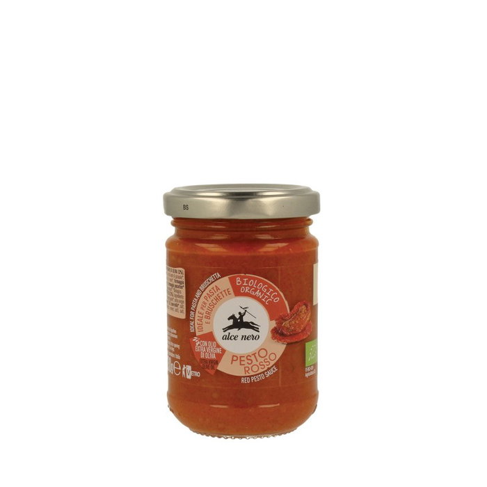 ALCE NERO Salsa Pesto Rojo BIO 130gr ALCE NERO Salsa Pesto Rojo BIO 130gr