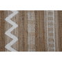 DKD Home Decor Alfombra de Yute Hecha a Mano 140x200 cm Marrón y Blanco