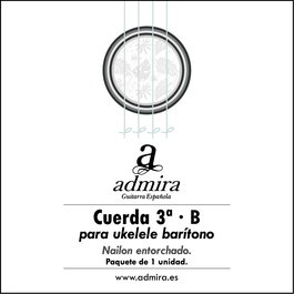 3ª Cuerda Admira para Ukelele Baritono Nailon Entorchado Ca503Ukb