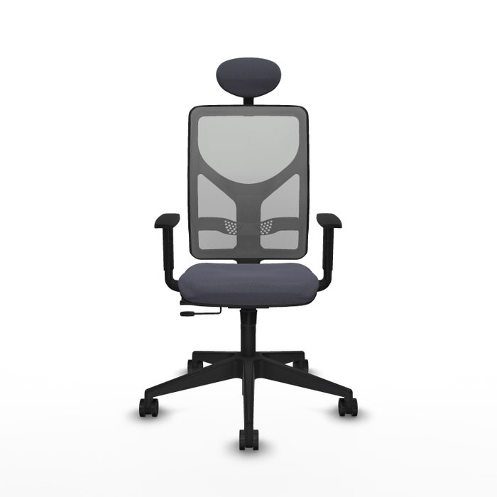 PIQUERAS Y CRESPO Silla de oficina Motilla Gris con mecanismo Sincro/Traslack