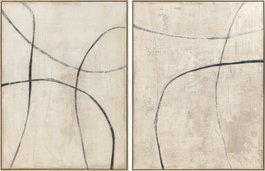 DKD Home Decor Cuadro Lienzo Abstracto Pack de 2