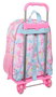 Mochila Escolar con Ruedas Barbie Painterly Rosa Azul cielo 33 x 42 x 14 cm