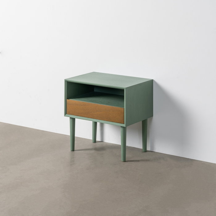 Mesita Verde Dm Dormitorio 50 X 35 X 50 cm