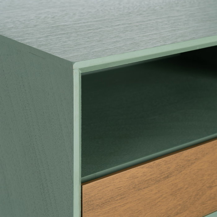 Mesita Verde Dm Dormitorio 50 X 35 X 50 cm