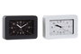 DKD Home Decor Reloj Despertador de PVC Surtido Blanco y Negro