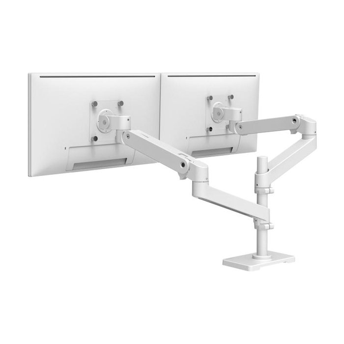 Ergotron LX Pro 45-690-290 Brazo Doble para 2 Monitores, Soporte Monitor, Color Blanco