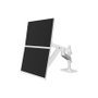 Ergotron LX Pro 45-690-290 Brazo Doble para 2 Monitores, Soporte Monitor, Color Blanco