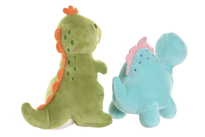 DKD Home Decor Peluche Azul Verde 14 x 22 x 30 cm (4 Unidades)