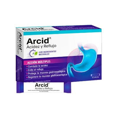 ARCID Arcid 24 Comp - Medicamento para la acidez y el malestar estomacal, 24 comprimidos