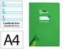 Liderpapel Cuaderno espiral Pautaguía A4 tapa dura verde