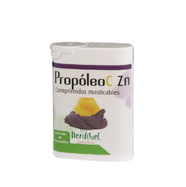 HERDIBEL Propoleo-C-Zn 40 Comprimidos Masticables Sabor Naranja con Propóleo, Vitamina C y Zinc para el Sistema Inmune