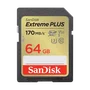 SanDisk Extreme PLUS 64 GB SDXC UHS-I U3 Clase 10