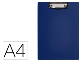 Q-connect Carpeta Miniclip Superior Din A4 Plástico 50% Reciclado Azul Grosor 2,1 mm