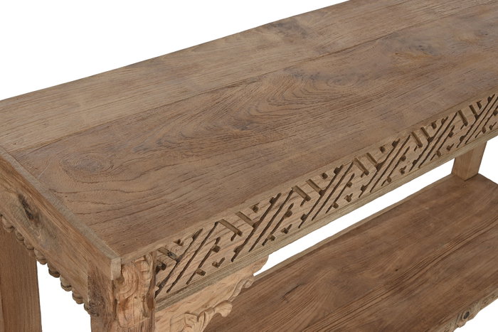 DKD Home Decor Consola Indonesia 1c24 Teca Reciclada Natural 140x37x80 cm DKD Home Decor Consola Indonesia 1c24 Teca Reciclada Natural 140x37x80 cm