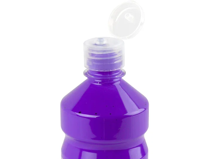 Liderpapel Tempera Liquida Escolar Superlavable 500 ml Violeta Colores Brillantes Cierre Seguridad