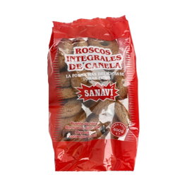 Sanavi Roscos Integrales de Canela 400g - Snack Saludable