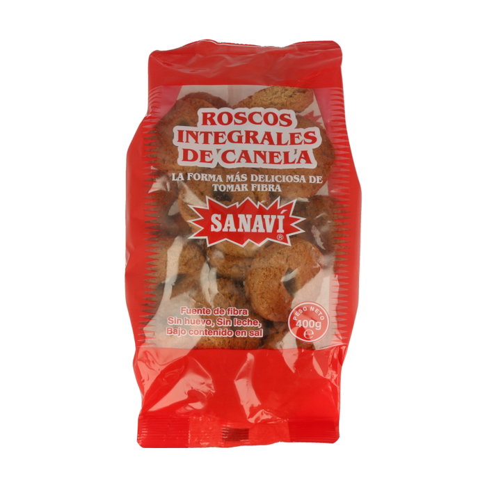 Sanavi Roscos Integrales de Canela 400g Sanavi Roscos Integrales de Canela 400g
