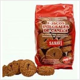 SANAVI Roscos de Canela Integrales Alto en Fibra Veganos 400Gr