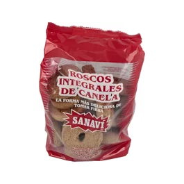 SANAVI Roscos de Canela Integrales Alto en Fibra Veganos 400Gr