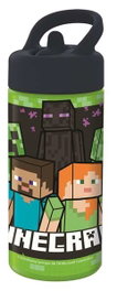 Stor Botella de plástico con asa para llevar Minecraft 410 ml