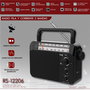 SAMI Radio AC/DC de 2 Bandas con Ruedas XL y Alta Recepción, Funciona con Pila y Corriente