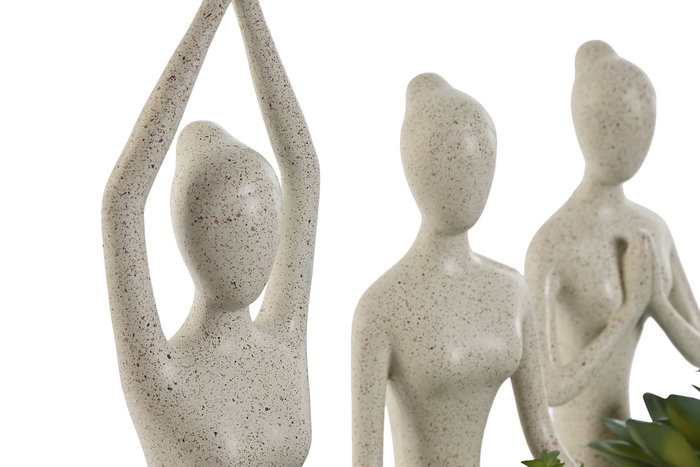 DKD Home Decor Planta Blanco Verde 14 x 25.5 x 12 cm (6 Unidades)