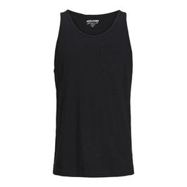 Camiseta de Tirantes Hombre Jack & Jones tampa Slub Negro