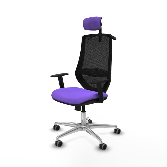 PIQUERAS Y CRESPO Silla de oficina Mardos con mecanismo Sincro, Lila y Negro PIQUERAS Y CRESPO Silla de oficina Mardos con mecanismo Sincro, Lila y Negro