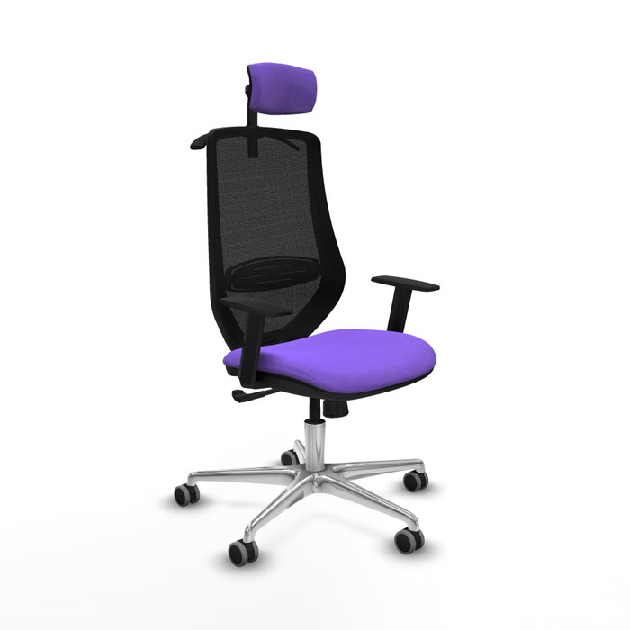 PIQUERAS Y CRESPO Silla de oficina Mardos con mecanismo Sincro, Lila y Negro PIQUERAS Y CRESPO Silla de oficina Mardos con mecanismo Sincro, Lila y Negro