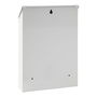 Arregui Buzón Civic Exterior Individual Pequeño S (A5), Acero Galvanizado Lacado Blanco con Tejadillo, 21.6 x 8 x 30 cm