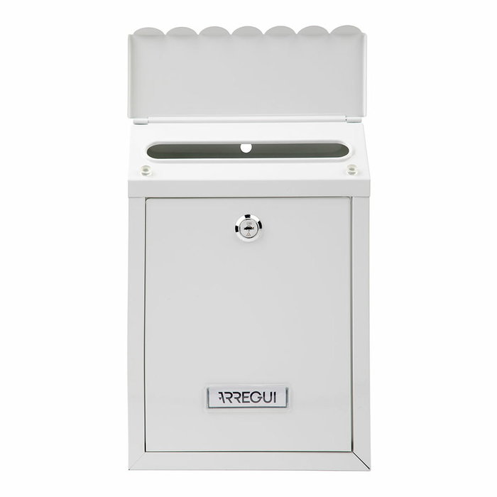Arregui Buzón individual exterior Civic blanco, acero, 21,6 x 8 x 30 cm Arregui Buzón individual exterior Civic blanco, acero, 21,6 x 8 x 30 cm