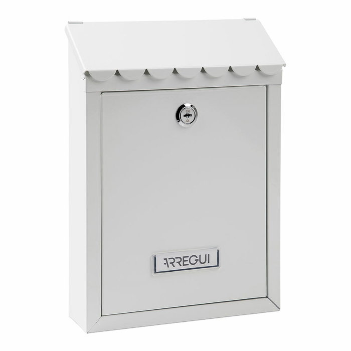Arregui Buzón individual exterior Civic blanco, acero, 21,6 x 8 x 30 cm Arregui Buzón individual exterior Civic blanco, acero, 21,6 x 8 x 30 cm