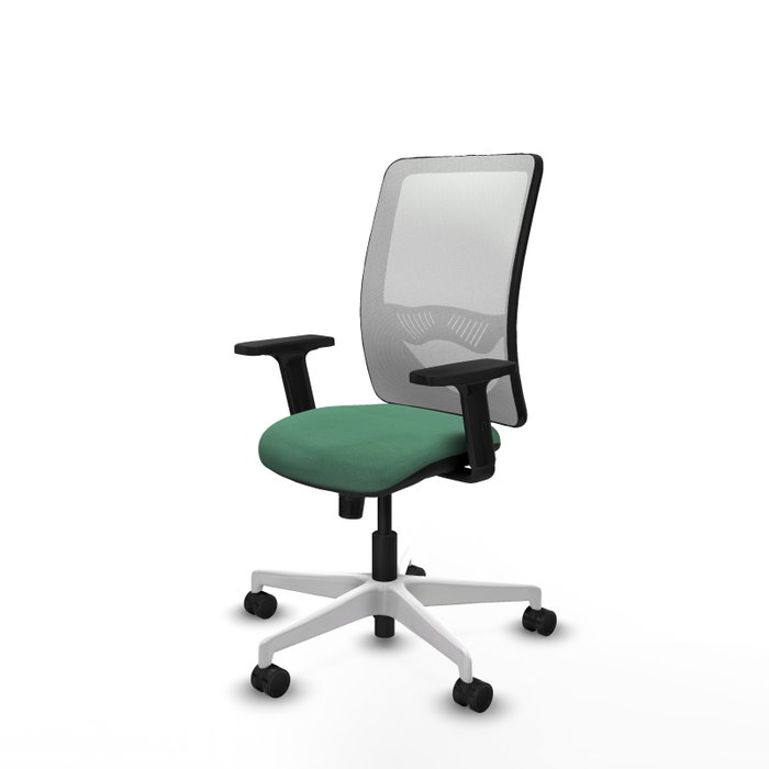PIQUERAS Y CRESPO Silla de oficina Zulema Verde esmeralda y Blanco PIQUERAS Y CRESPO Silla de oficina Zulema Verde esmeralda y Blanco