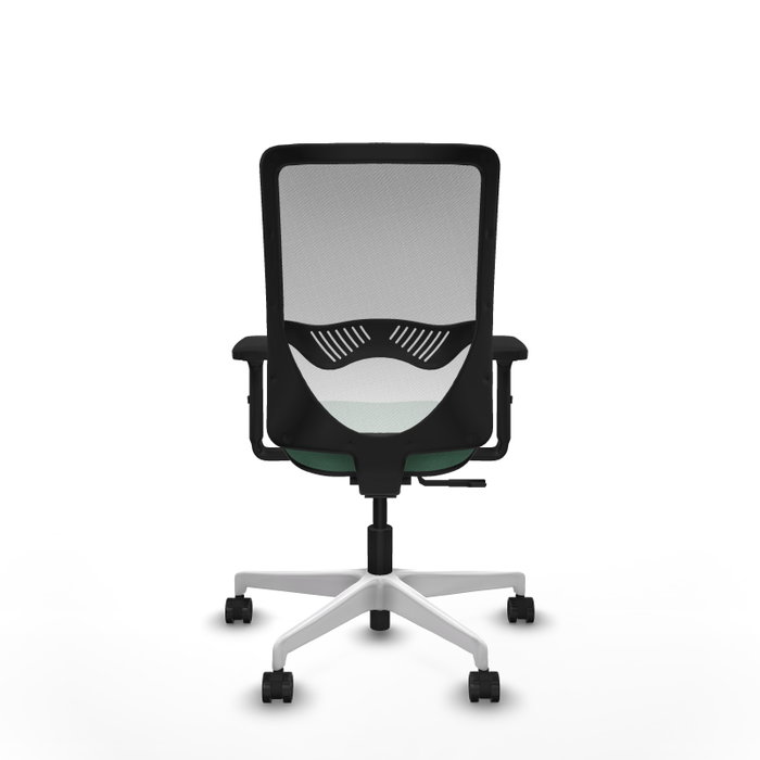 PIQUERAS Y CRESPO Silla de oficina Zulema Verde esmeralda y Blanco PIQUERAS Y CRESPO Silla de oficina Zulema Verde esmeralda y Blanco