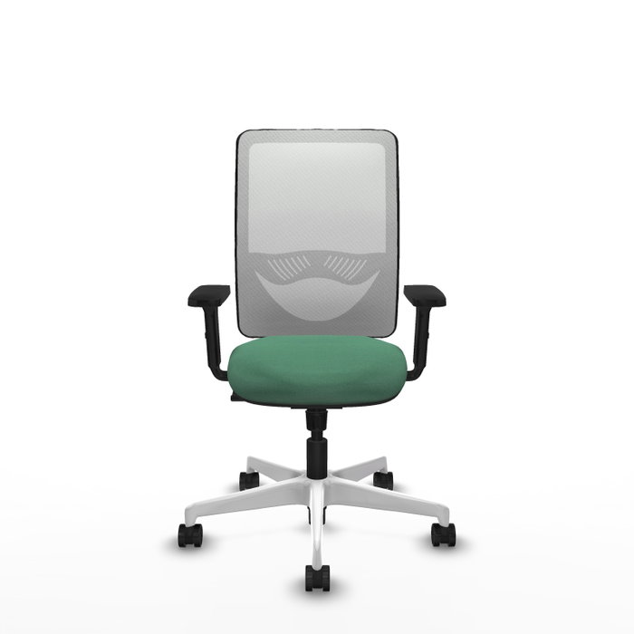 PIQUERAS Y CRESPO Silla de oficina Zulema Verde esmeralda y Blanco PIQUERAS Y CRESPO Silla de oficina Zulema Verde esmeralda y Blanco